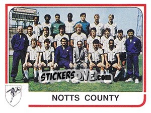 Sticker Team - UK Football 1983-1984 - Panini