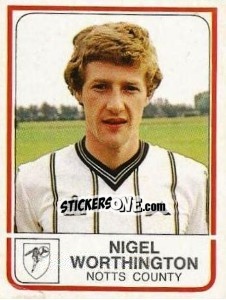 Figurina Nigel Worthington - UK Football 1983-1984 - Panini