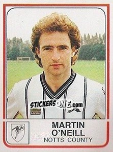 Sticker Martin O'Neill - UK Football 1983-1984 - Panini