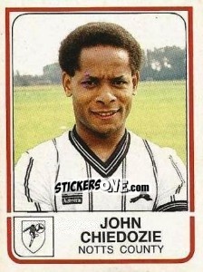 Cromo John Chiedozie - UK Football 1983-1984 - Panini