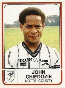 Sticker John Chiedozie - UK Football 1983-1984 n. 209 - Panini