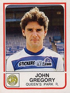 Figurina John Gregory - UK Football 1983-1984 - Panini