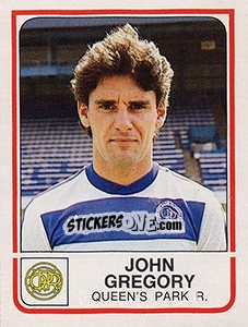 Sticker John Gregory - UK Football 1983-1984 n. 223 - Panini