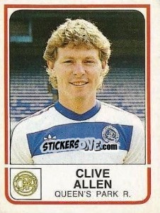 Cromo Clive Allen - UK Football 1983-1984 - Panini