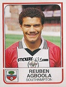 Sticker Reuben Agboola - UK Football 1983-1984 - Panini