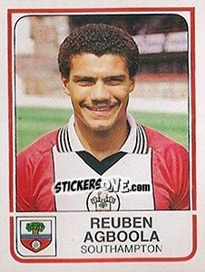 Cromo Reuben Agboola - UK Football 1983-1984 n. 233 - Panini