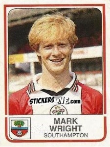 Figurina Mark Wright - UK Football 1983-1984 - Panini