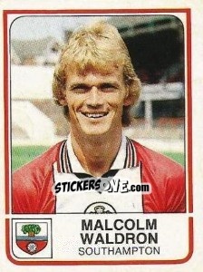 Figurina Malcolm Waldron - UK Football 1983-1984 - Panini