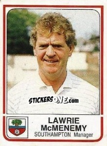 Cromo Lawrie McMenemy - UK Football 1983-1984 - Panini