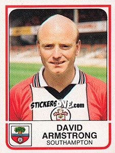Figurina David Armstrong - UK Football 1983-1984 - Panini