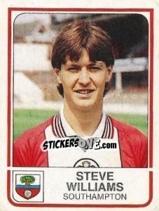 Figurina Steve Williams - UK Football 1983-1984 - Panini