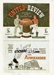 Sticker Manchester United v Arsenal 1948