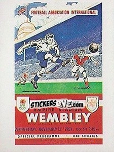 Sticker England v Wales 1952 - UK Football 1983-1984 - Panini