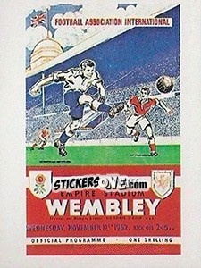 Sticker England v Wales 1952 - UK Football 1983-1984 n. 251 - Panini