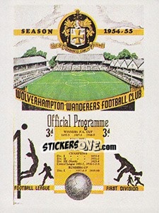 Sticker Wolverhampton Wanderers v Arsenal 1954-55 - UK Football 1983-1984 n. 252 - Panini