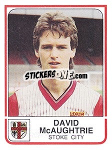 Figurina David McAughtrie - UK Football 1983-1984 - Panini