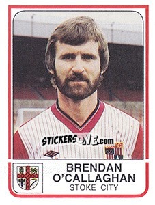 Figurina Brendan O'Callaghan - UK Football 1983-1984 - Panini
