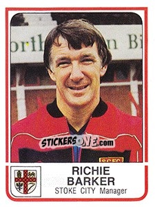 Figurina Richie Barker - UK Football 1983-1984 - Panini