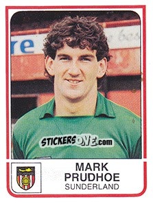 Figurina Mark Prudhoe - UK Football 1983-1984 - Panini