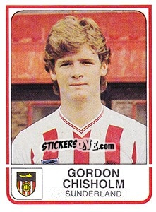 Sticker Gordon Chisholm - UK Football 1983-1984 - Panini