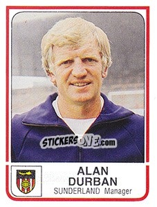 Cromo Alan Durban - UK Football 1983-1984 - Panini