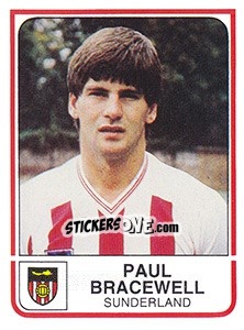 Cromo Paul Bracewell - UK Football 1983-1984 n. 291 - Panini