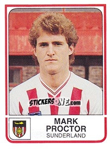 Figurina Mark Proctor - UK Football 1983-1984 n. 292 - Panini