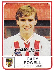 Cromo Gary Rowell - UK Football 1983-1984 - Panini