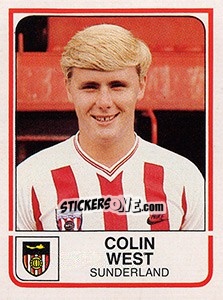 Figurina Colin West - UK Football 1983-1984 - Panini