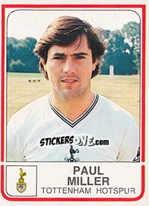 Figurina Paul Miller - UK Football 1983-1984 - Panini