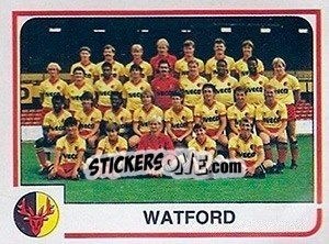 Sticker Team - UK Football 1983-1984 - Panini