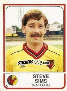 Figurina Steve Sims - UK Football 1983-1984 n. 318 - Panini