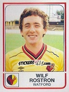 Cromo Wilf Rostron - UK Football 1983-1984 - Panini