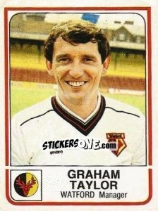 Figurina Graham Taylor - UK Football 1983-1984 - Panini