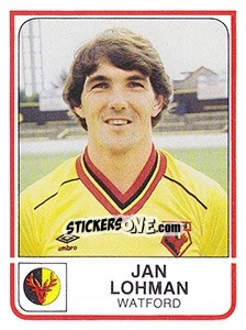 Figurina Jan Lohman - UK Football 1983-1984 - Panini