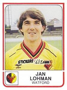 Figurina Jan Lohman - UK Football 1983-1984 n. 321 - Panini