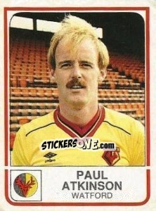 Figurina Paul Atkinson - UK Football 1983-1984 - Panini