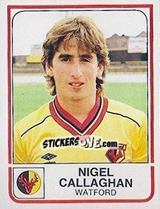 Cromo Nigel Callaghan - UK Football 1983-1984 - Panini