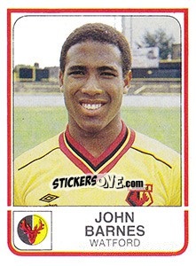 Sticker John Barnes - UK Football 1983-1984 - Panini