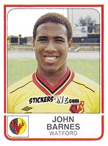 Figurina John Barnes - UK Football 1983-1984 - Panini