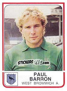 Figurina Paul Barron - UK Football 1983-1984 - Panini