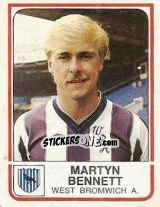 Figurina Martyn Bennett - UK Football 1983-1984 - Panini