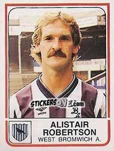 Figurina Alistair Robertson - UK Football 1983-1984 - Panini