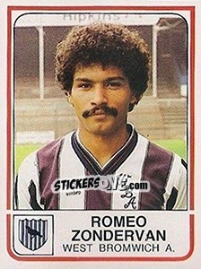 Sticker Romeo Zondervan - UK Football 1983-1984 - Panini