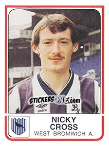 Figurina Nicky Cross - UK Football 1983-1984 - Panini