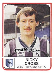 Figurina Nicky Cross - UK Football 1983-1984 n. 340 - Panini