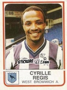 Sticker Cyrille Regis - UK Football 1983-1984 - Panini