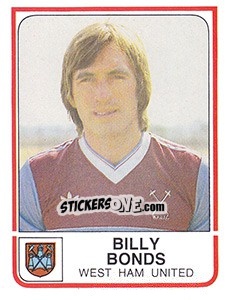 Sticker Billy Bonds - UK Football 1983-1984 n. 347 - Panini
