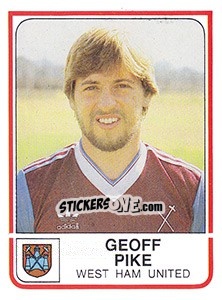 Figurina Geoff Pike - UK Football 1983-1984 - Panini