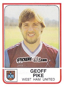 Figurina Geoff Pike - UK Football 1983-1984 n. 353 - Panini